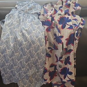 Bundle- 2 Floral and Leaf Print Women's Tops